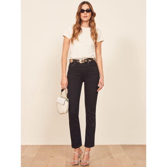 Reformation Stevie Ultra High Rise Straight Jeans - Picture 2 of 14